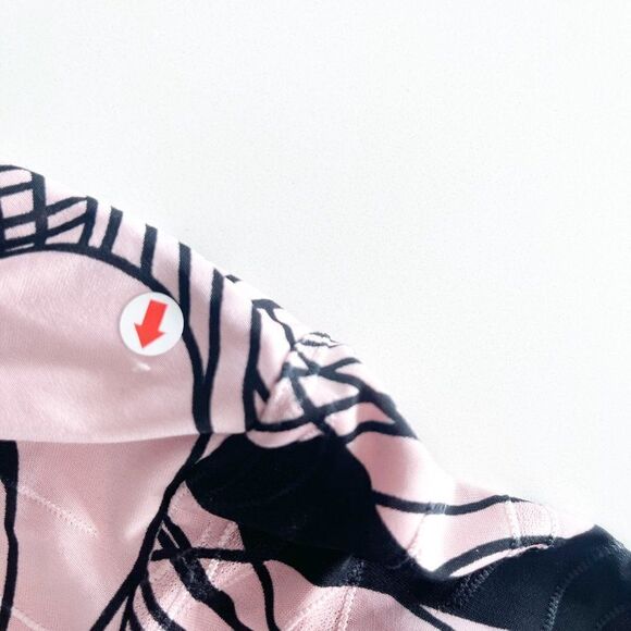 Dressbarn Tunic Top Pink Black Women's Size 2X V-Neck Stretch - Picture 10 of 10